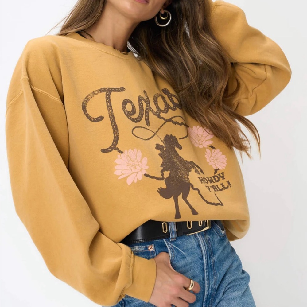 NWOT TEXAS Y'ALL SWEATSHIRT s-m - Picture 2 of 10